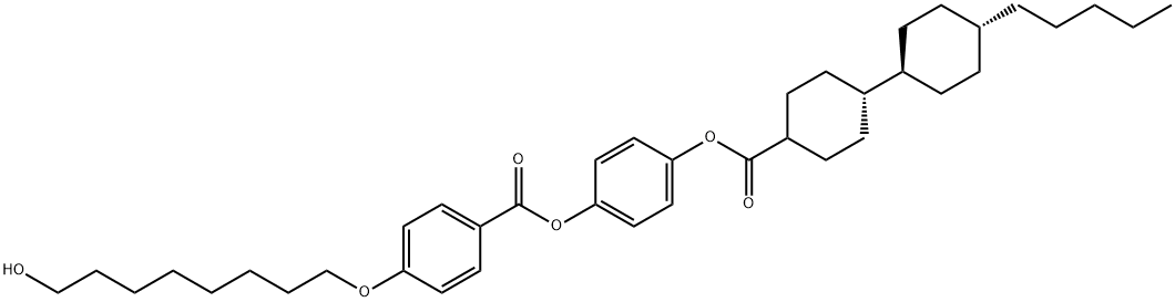 Benzoic acid, 4-[(8-hydroxyoctyl)oxy]-, 4-[[[(trans,trans)-4'-pentyl[1,1'-bicyclohexyl]-4-yl]carbonyl]oxy]phenyl ester