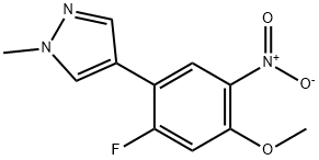 1H-Pyrazole, 4-(2-fluoro-4-methoxy-5-nitrophenyl)-1-methyl-